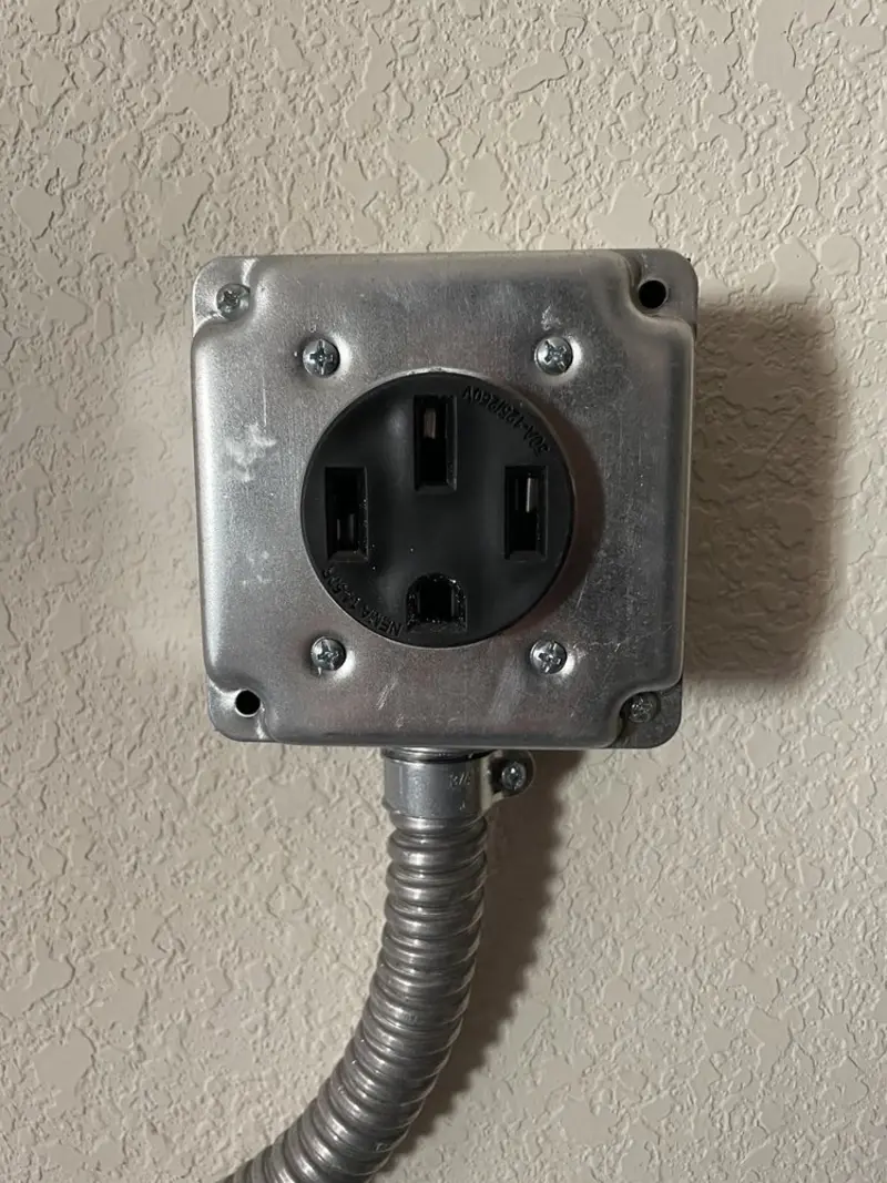 NEMA 14-50 outlet installed for Electrical Panel Upgrade in Monfort Heights